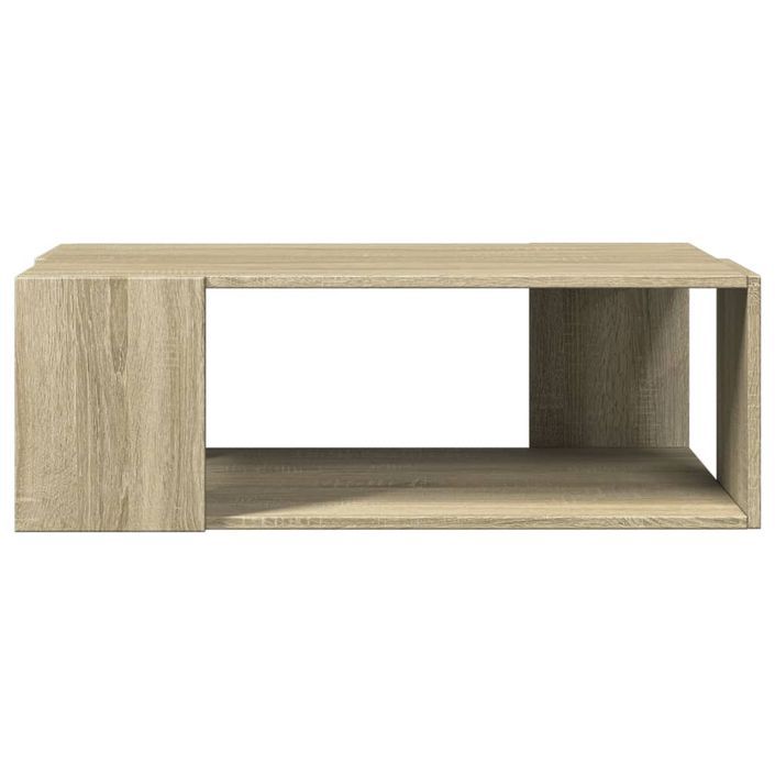 Table basse chêne sonoma 89,5x48x30 cm bois d'ingénierie - Photo n°4