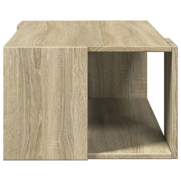 Table basse chêne sonoma 89,5x48x30 cm bois d'ingénierie - Photo n°5