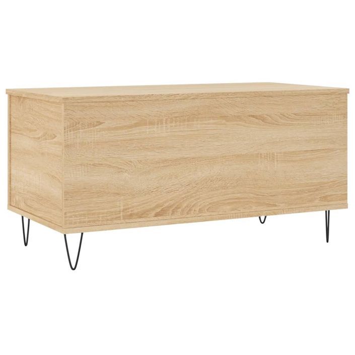 Table basse Chêne sonoma 90x44,5x45 cm Bois d'ingénierie - Photo n°5