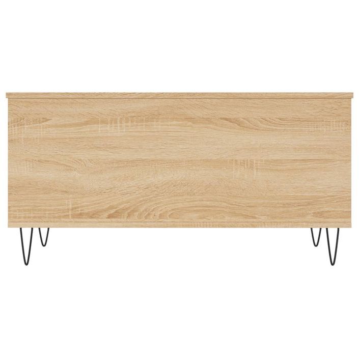 Table basse Chêne sonoma 90x44,5x45 cm Bois d'ingénierie - Photo n°6