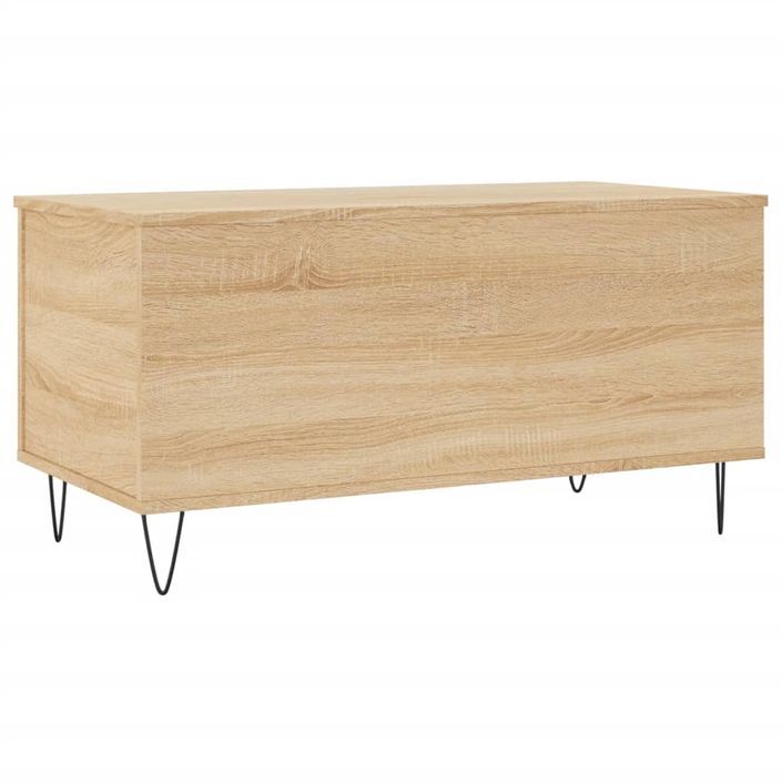 Table basse Chêne sonoma 90x44,5x45 cm Bois d'ingénierie - Photo n°8