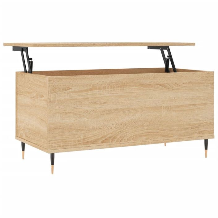 Table basse Chêne sonoma 90x44,5x45 cm Bois d'ingénierie - Photo n°1