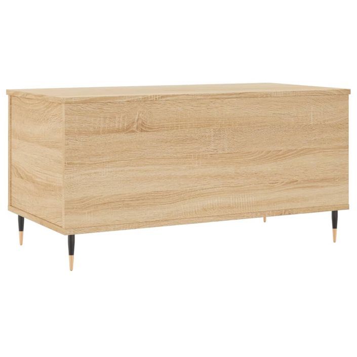 Table basse Chêne sonoma 90x44,5x45 cm Bois d'ingénierie - Photo n°8