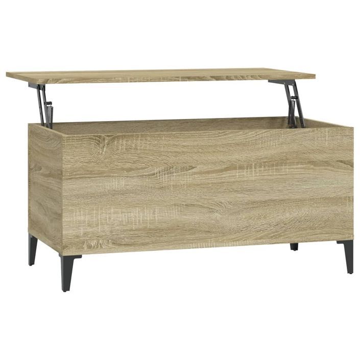 Table basse Chêne sonoma 90x44,5x45 cm Bois d'ingénierie - Photo n°1