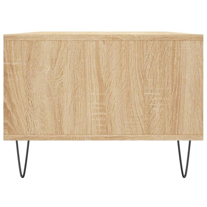 Table basse Chêne sonoma 90x50x36,5 cm Bois d'ingénierie - Photo n°7