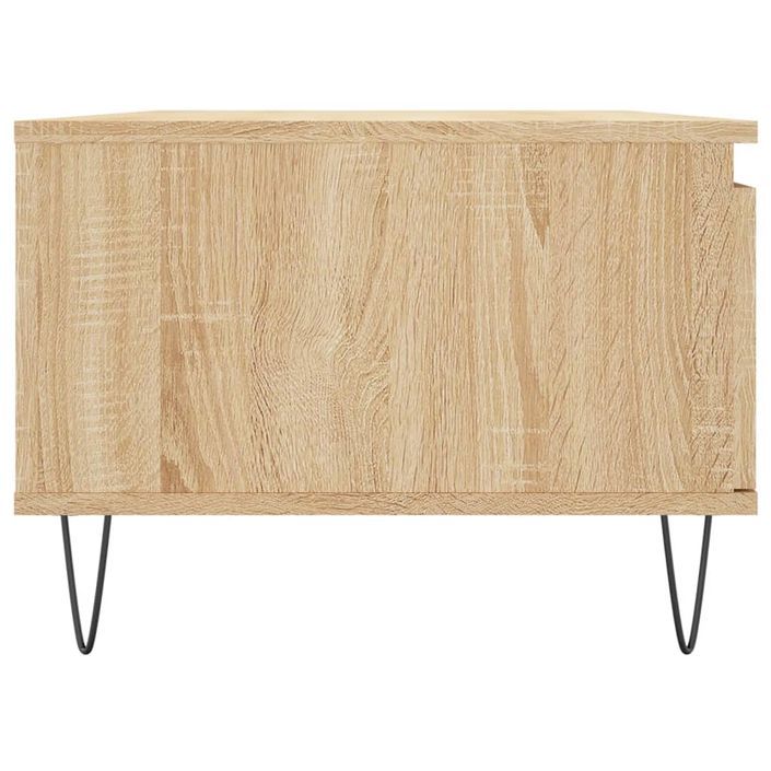 Table basse Chêne sonoma 90x50x36,5 cm Bois d'ingénierie - Photo n°7