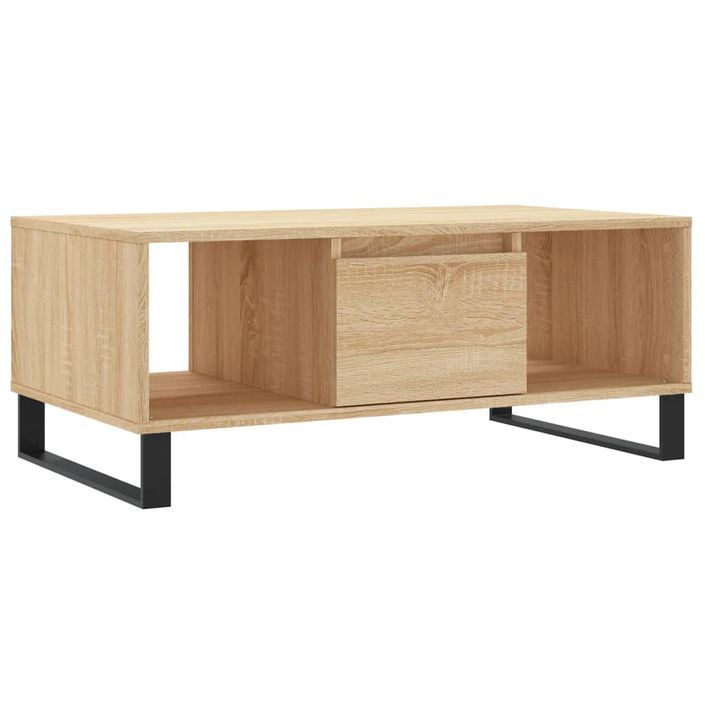 Table basse Chêne sonoma 90x50x36,5 cm Bois d'ingénierie - Photo n°1