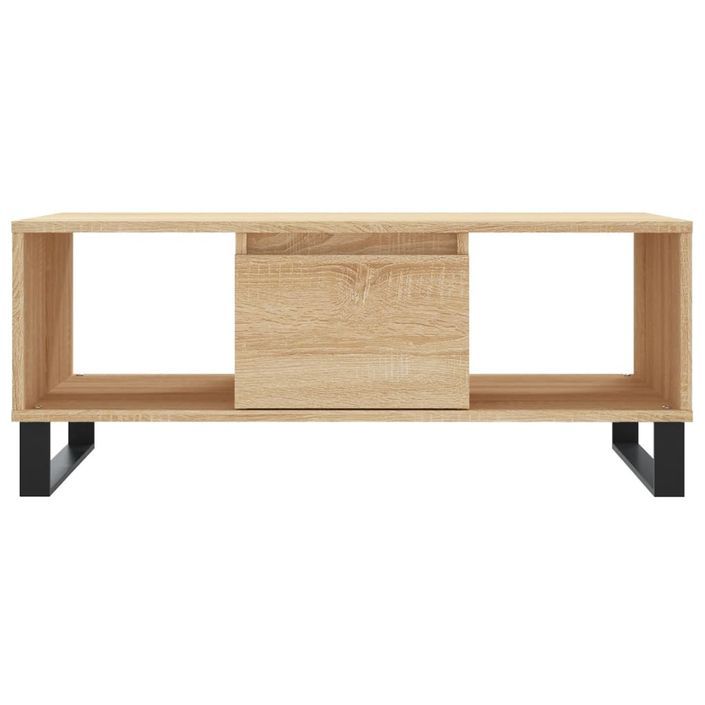 Table basse Chêne sonoma 90x50x36,5 cm Bois d'ingénierie - Photo n°5