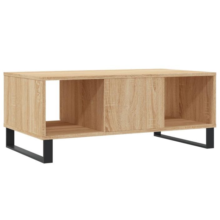 Table basse Chêne sonoma 90x50x36,5 cm Bois d'ingénierie - Photo n°8