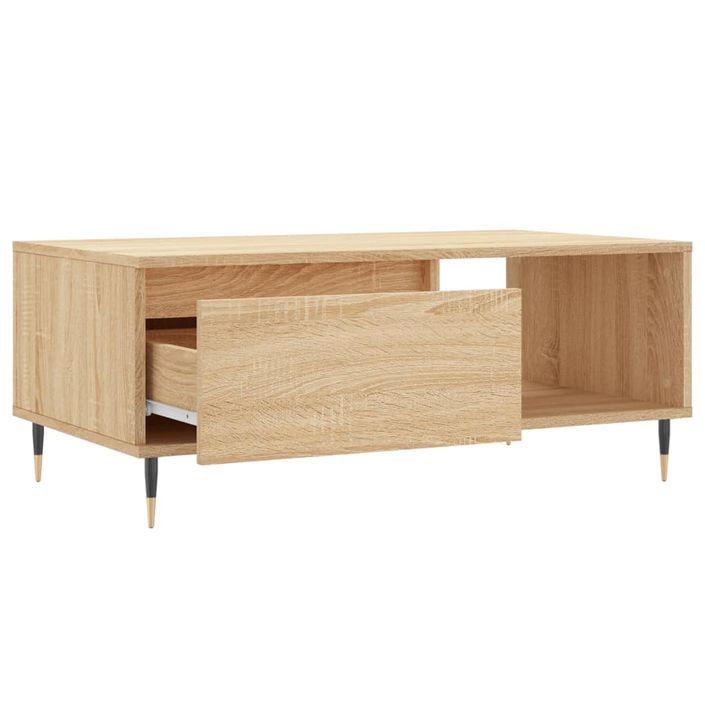 Table basse Chêne sonoma 90x50x36,5 cm Bois d'ingénierie - Photo n°6