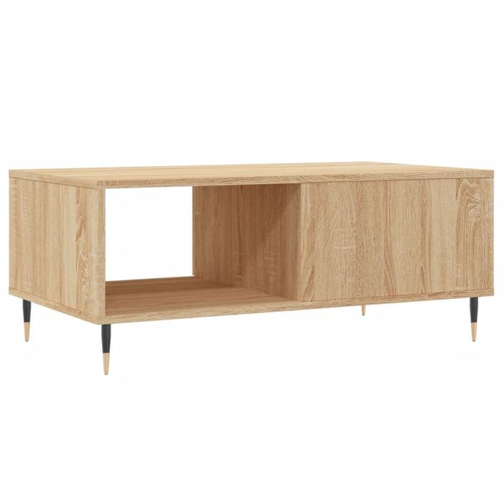 Table basse Chêne sonoma 90x50x36,5 cm Bois d'ingénierie - Photo n°8