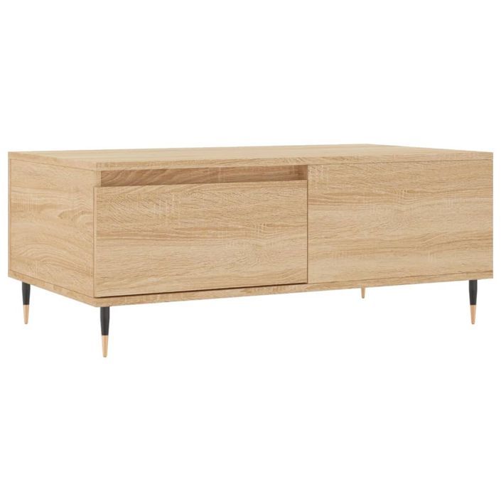 Table basse Chêne sonoma 90x50x36,5 cm Bois d'ingénierie - Photo n°1