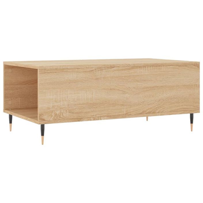 Table basse Chêne sonoma 90x50x36,5 cm Bois d'ingénierie - Photo n°8