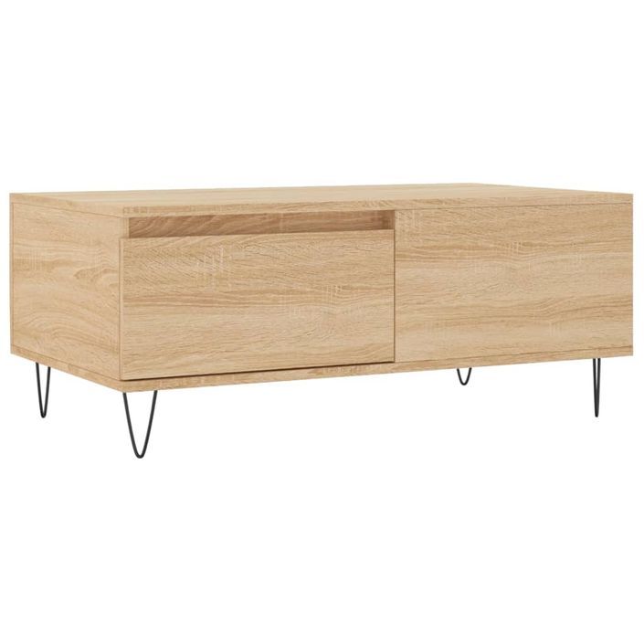 Table basse Chêne sonoma 90x50x36,5 cm Bois d'ingénierie - Photo n°1