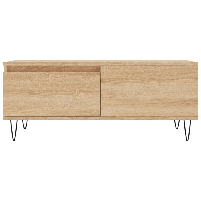 Table basse Chêne sonoma 90x50x36,5 cm Bois d'ingénierie - Photo n°5