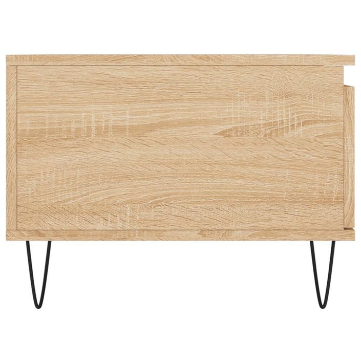 Table basse Chêne sonoma 90x50x36,5 cm Bois d'ingénierie - Photo n°7