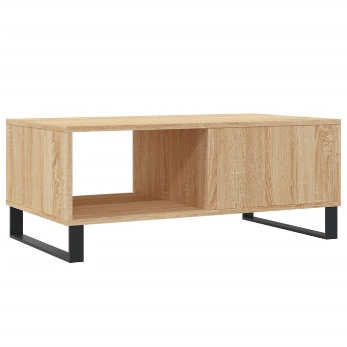 Table basse Chêne sonoma 90x50x36,5 cm Bois d'ingénierie - Photo n°8