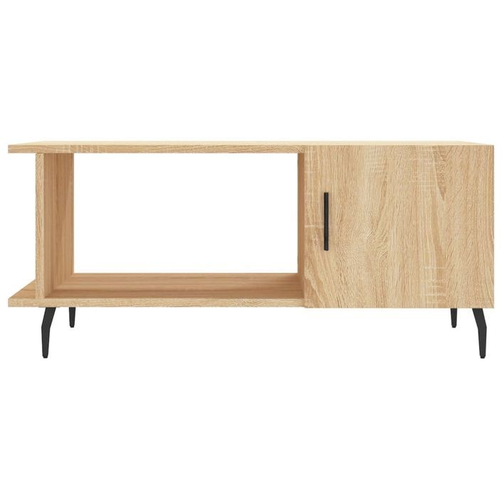 Table basse chêne sonoma 90x50x40 cm bois d'ingénierie - Photo n°5