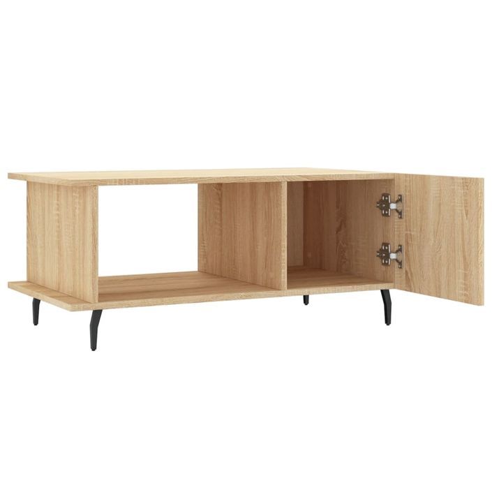 Table basse chêne sonoma 90x50x40 cm bois d'ingénierie - Photo n°6