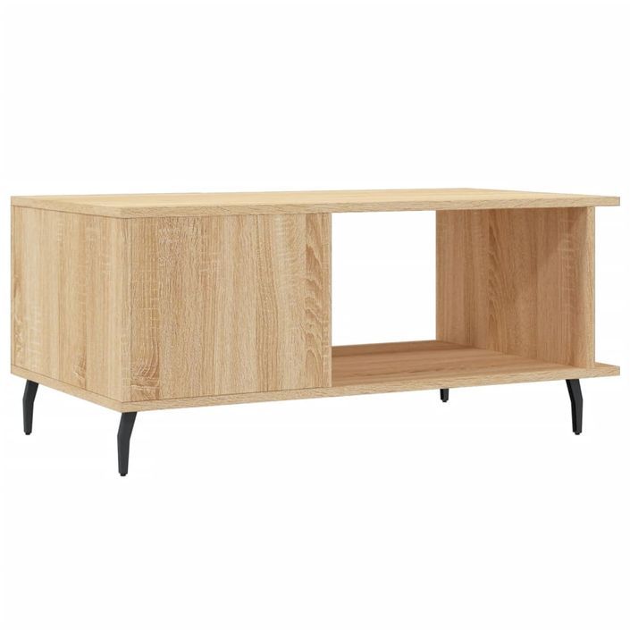 Table basse chêne sonoma 90x50x40 cm bois d'ingénierie - Photo n°8