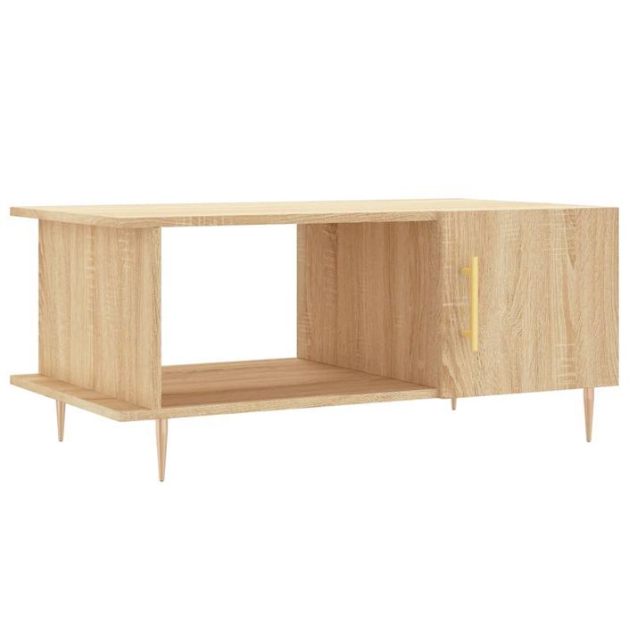 Table basse chêne sonoma 90x50x40 cm bois d'ingénierie - Photo n°1