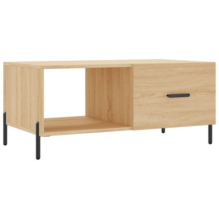 Table basse chêne sonoma 90x50x40 cm bois d'ingénierie - Photo n°1