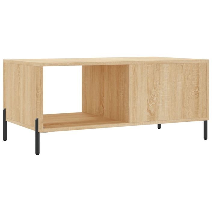 Table basse chêne sonoma 90x50x40 cm bois d'ingénierie - Photo n°8