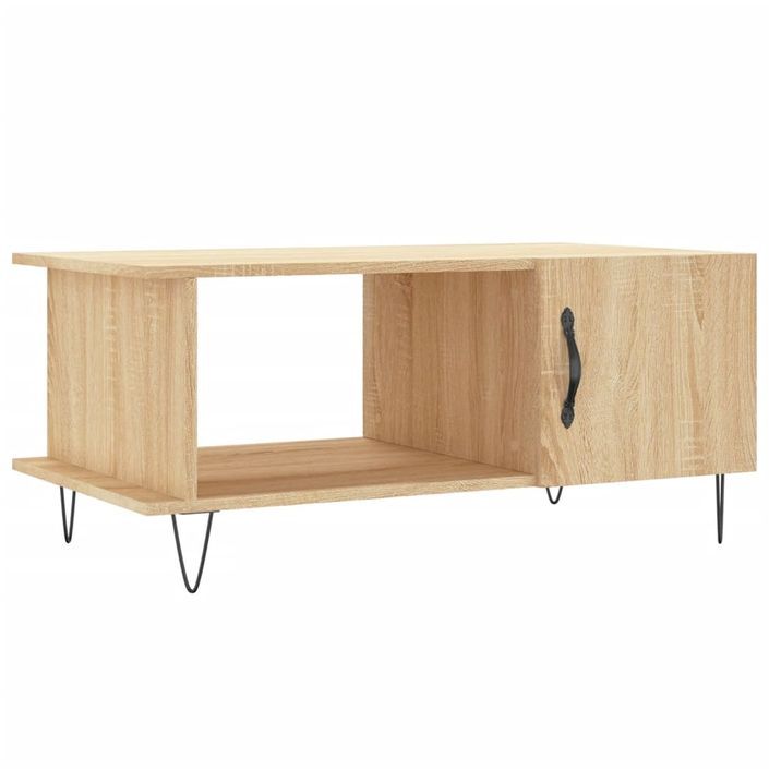 Table basse chêne sonoma 90x50x40 cm bois d'ingénierie - Photo n°1