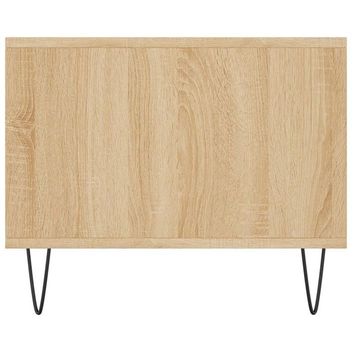 Table basse chêne sonoma 90x50x40 cm bois d'ingénierie - Photo n°7