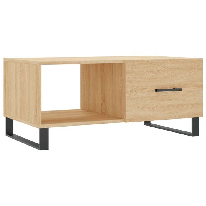 Table basse chêne sonoma 90x50x40 cm bois d'ingénierie - Photo n°1