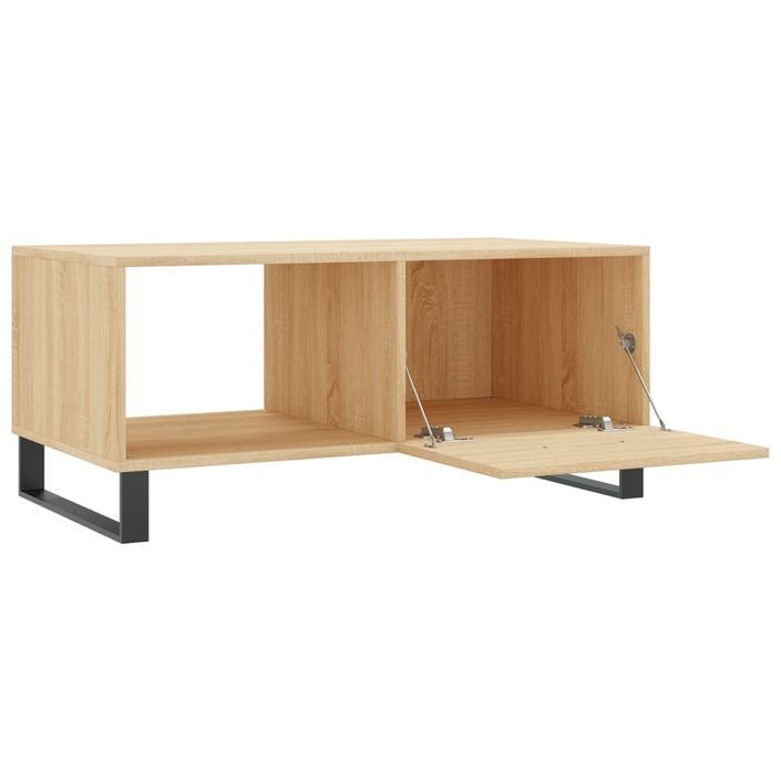 Table basse chêne sonoma 90x50x40 cm bois d'ingénierie - Photo n°6