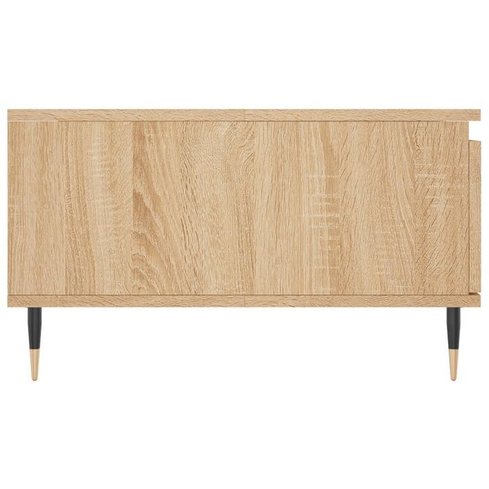 Table basse chêne sonoma 90x60x35 cm bois d'ingénierie - Photo n°7