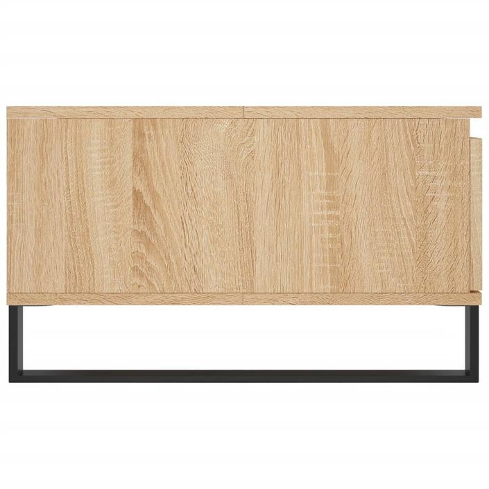 Table basse chêne sonoma 90x60x35 cm bois d'ingénierie - Photo n°7