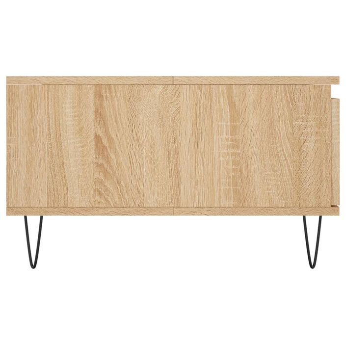 Table basse chêne sonoma 90x60x35 cm bois d'ingénierie - Photo n°7