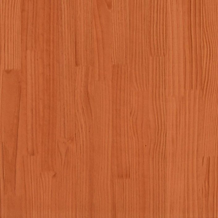 Table basse marron 100x100x40 cm bois massif de pin - Photo n°9