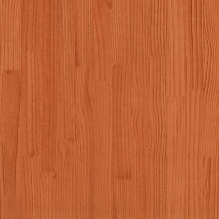 Table basse marron 80x50x40 cm bois massif de pin - Photo n°9