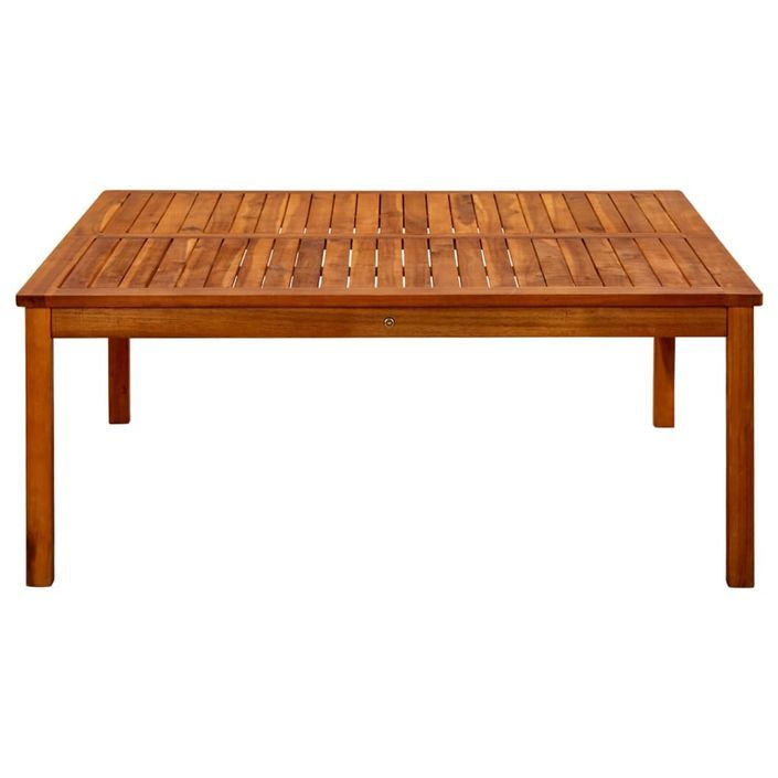 Table basse de jardin 110x110x45 cm Bois solide d'acacia - Photo n°3