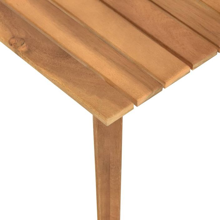 Table basse de jardin 60x60x36 cm Bois solide d'acacia - Photo n°4