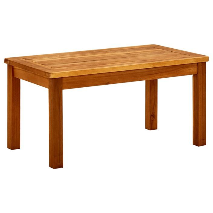 Table basse de jardin 70x40x36 cm Bois solide d'acacia - Photo n°1