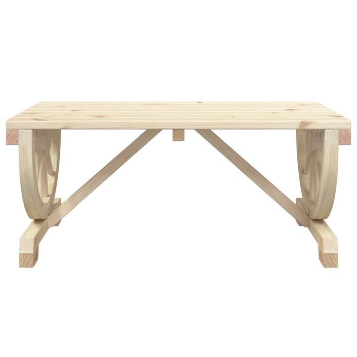 Table basse de jardin 90x50x40 cm bois de sapin massif - Photo n°4