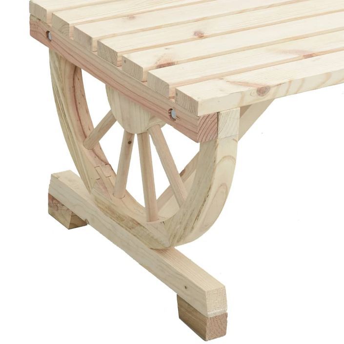 Table basse de jardin 90x50x40 cm bois de sapin massif - Photo n°7