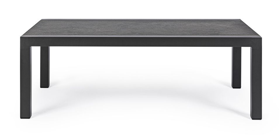 Table basse de jardin aluminium anthracite Keman L 120 cm - Photo n°9