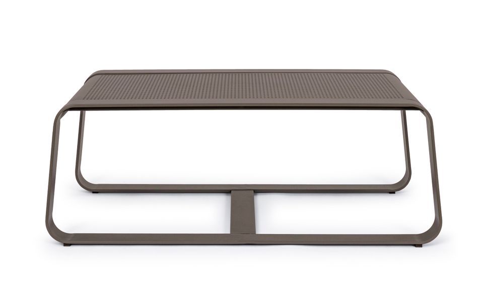Table basse de jardin aluminium marron café Masy L 105 cm - Photo n°7