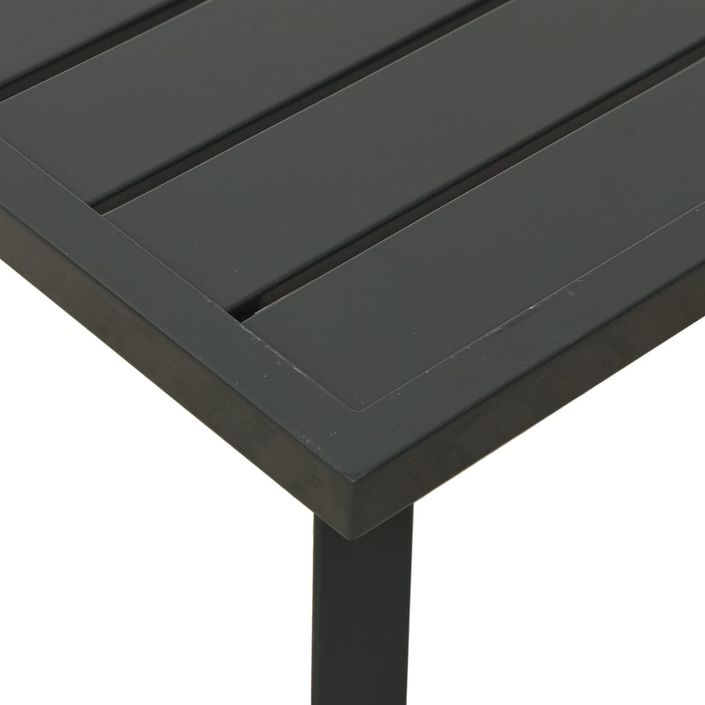 Table basse de jardin anthracite 110x55x35 cm acier - Photo n°6