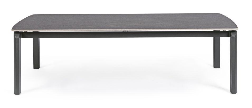 Table basse de jardin rectangle en aluminium Jaco L 120 cm - Photo n°6