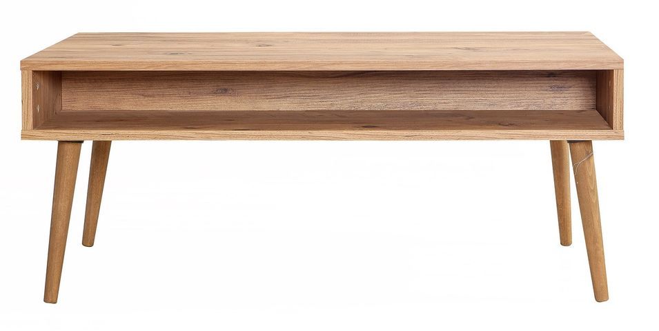 Table basse en bois clair originale avec niche Kiza 729 - Photo n°2