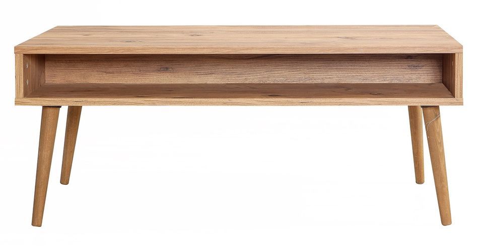 Table basse en bois clair originale avec niche Kiza 766 - Photo n°2