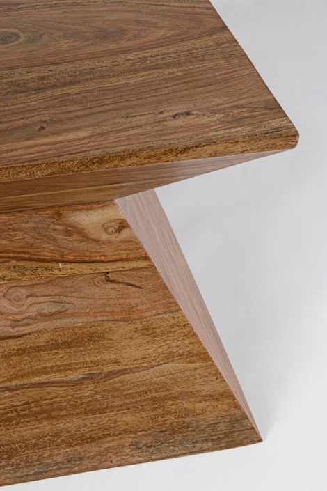 Table basse en bois de sheesham naturel Prya L 58 cm - Photo n°4