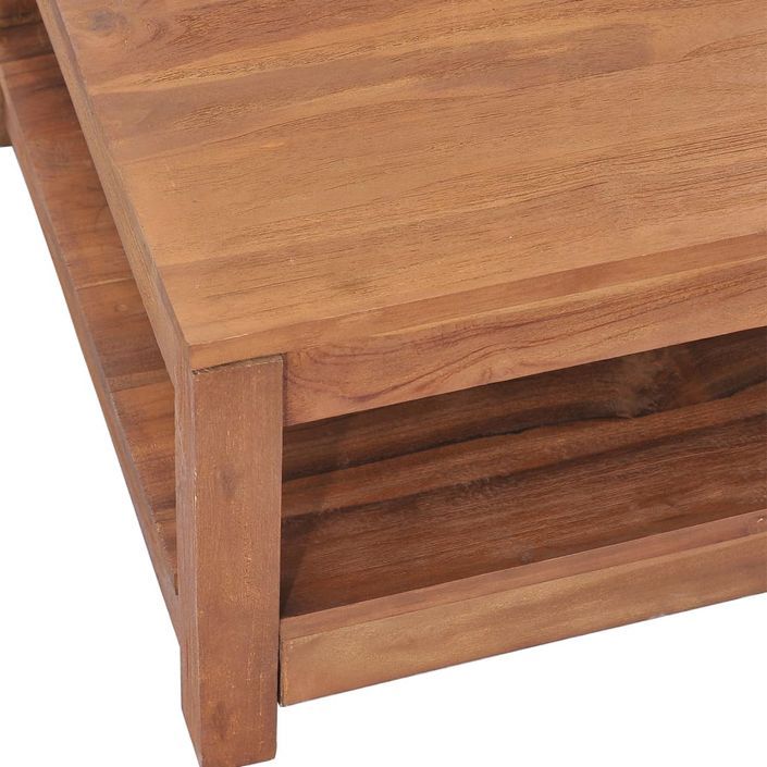 Table basse en bois de teck Aqua 68x67x35 cm - Photo n°5