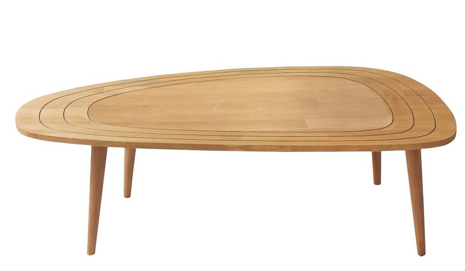 Table basse en bois massif Kira 115 cm - Photo n°1